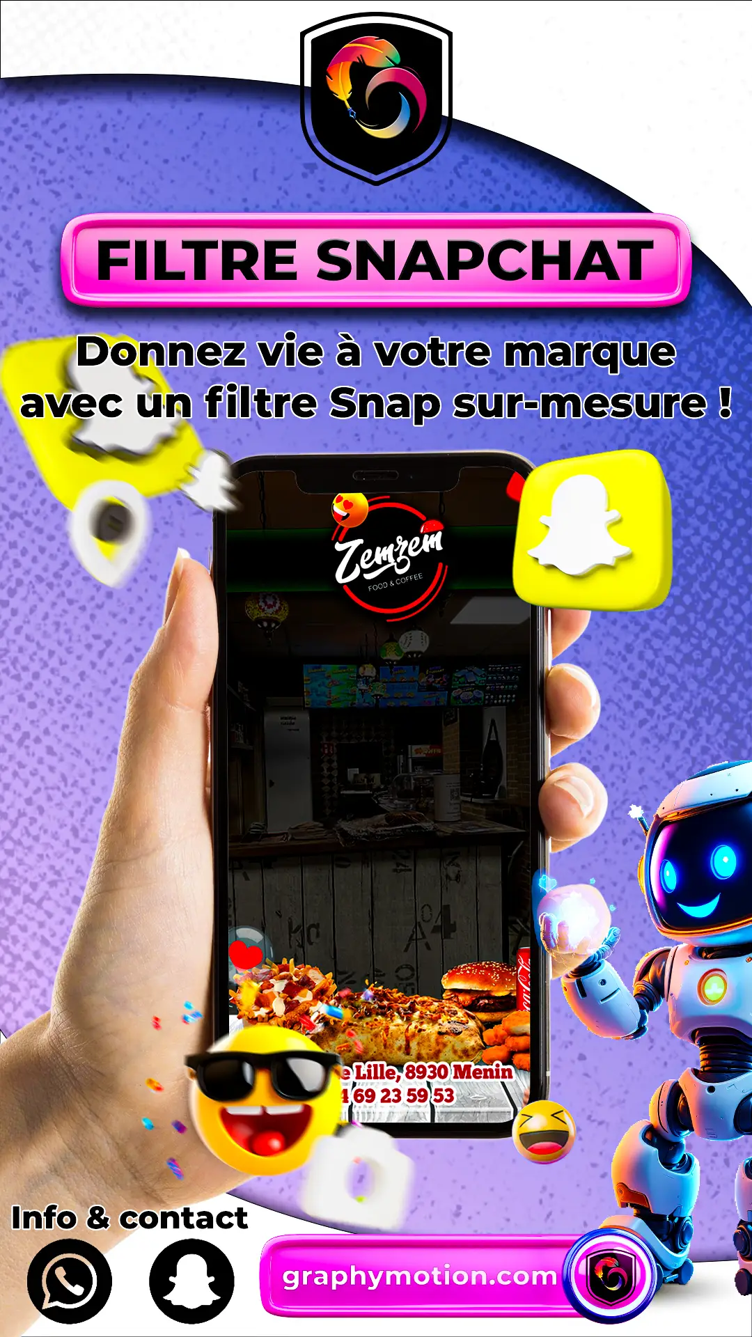 Filtre Snapchat personnalisé