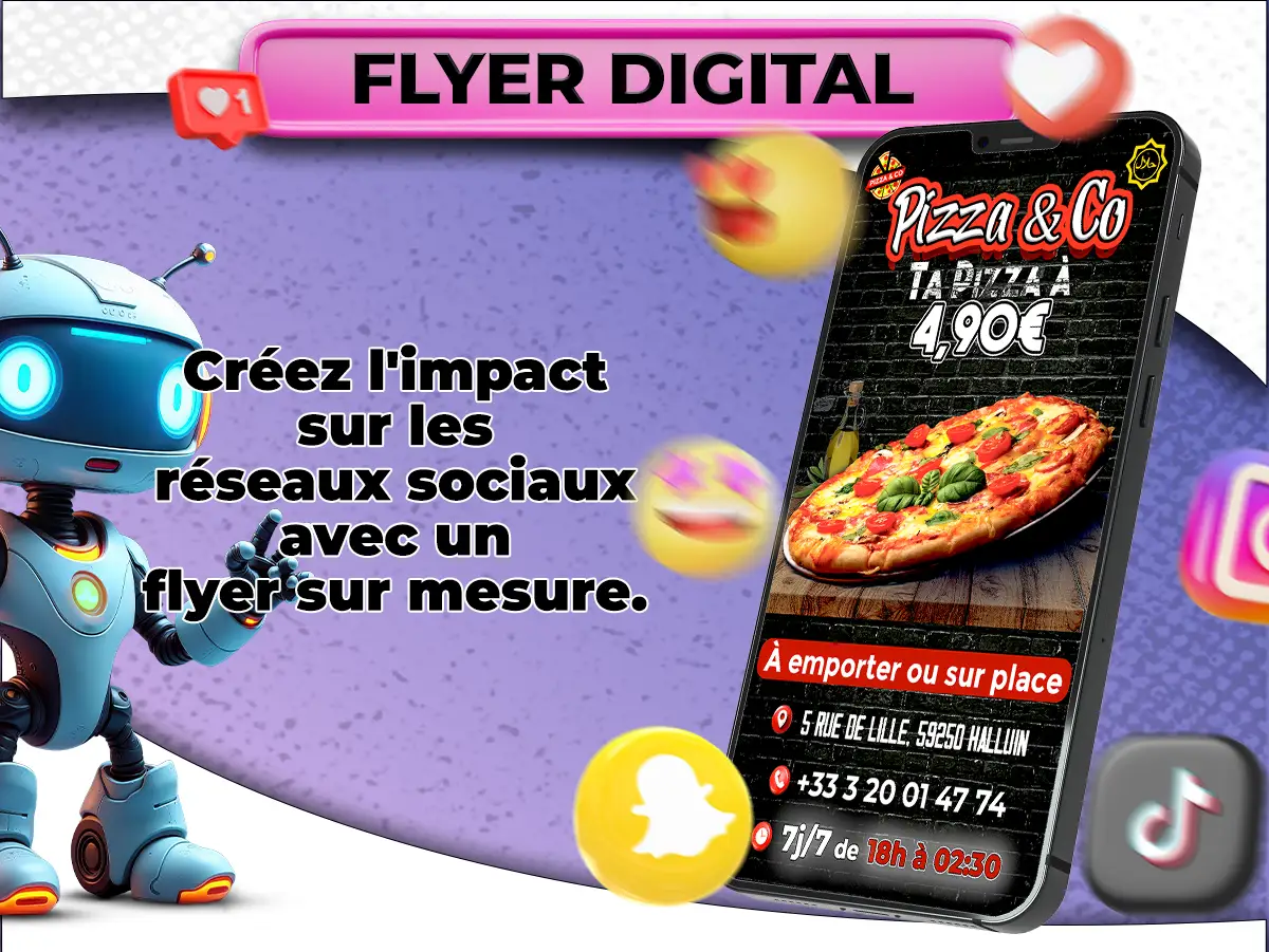 Flyers Digitaux et Filtres Snapchat