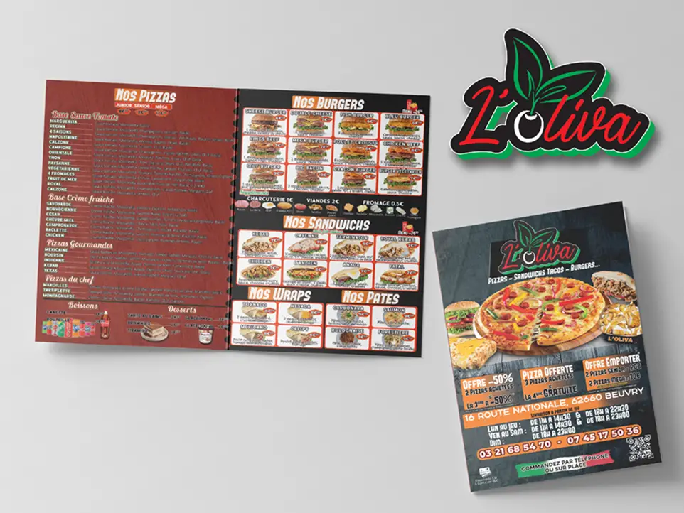Flyer restauration réalisé par Graphy Motion
