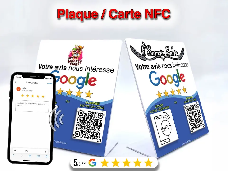 Plaque NFC